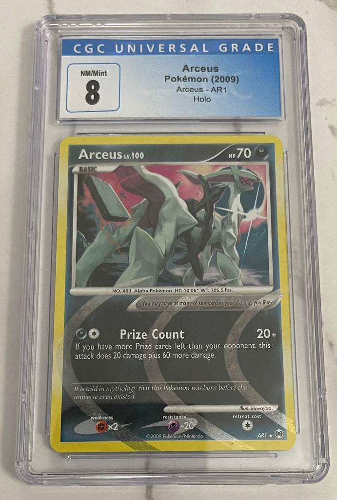 2009 Pokemon Platinum Arceus # AR2 Arceus Holo PSA 8 Card! NEAR MINT-MINT!
